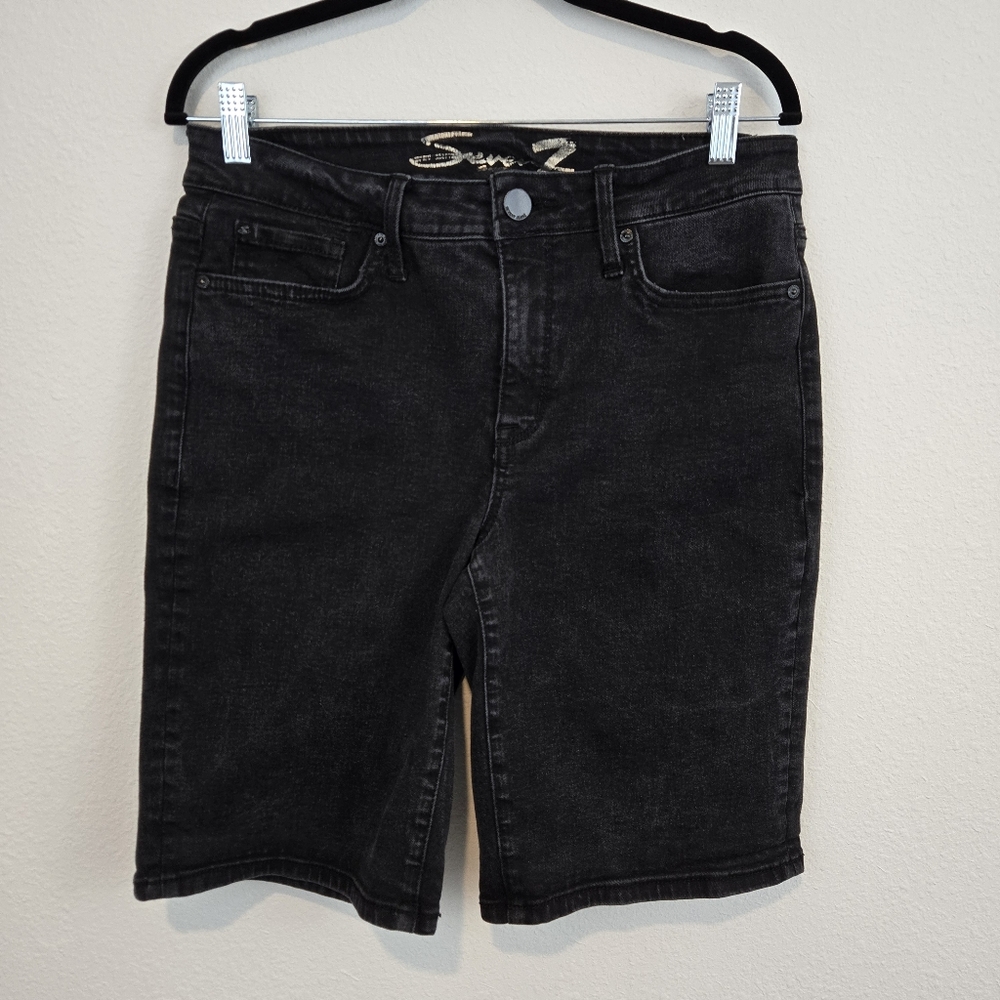 Seven7 Black Sunset Bermuda Short